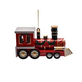 **MULTI 12** Santa & Friends Tree Decoration - Train