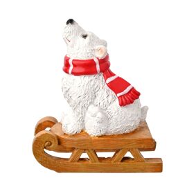 **MULTI 6** Santa & Friends Blizzard the Polar Bear with Sledge