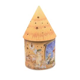 Santa & Friends LED Round House Lantern - Children's Nativity