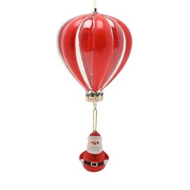 **MULTI 6** Glass Tree Decoration - Red