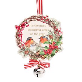 **MULTI 6** Robin Hanging Plaque with Bell