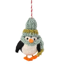 **MULTI 6** Toy Shop Felt Tree Decoration - Penguin