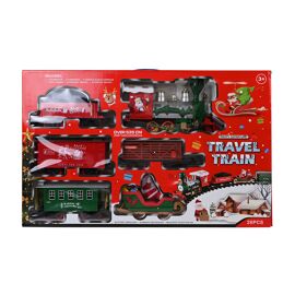 Toy Shop 25pc Luxury Christmas Train With Lights & Sound