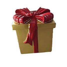 Red & Gold Square Present 60cm