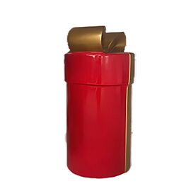 Red & Gold Round Present  Decoration 80cm
