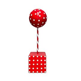 Red & White Polka Dot Candy Lolly 120cm