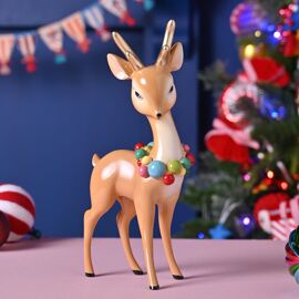 Resin Standing Animated Reindeer 14.8cm x 7.9cm x 29cm