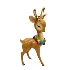 Resin Standing Animated Reindeer 14.8cm x 7.9cm x 29cm