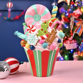 Resin Candy Explosion Cake 25cm x 22.3cm x 35.9cm