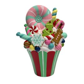 Resin Candy Explosion Cake 25cm x 22.3cm x 35.9cm