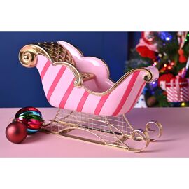 Pink Candy Stripe Sleigh