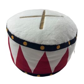 Drum Shaped Cushion in Chenille