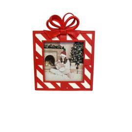 Resin Peppermint Candy Stripe Photo Frame 4"x 4"