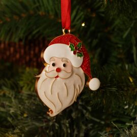 Collectable Tree Decoration - Santa's Head