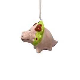 Pink Dinosaur Hanging Decoration 3.5"