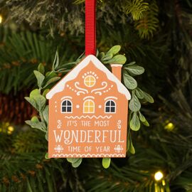 **MULTI 12** Hanging Tree Decoration - It's The Most Wonderful Time of The Year
