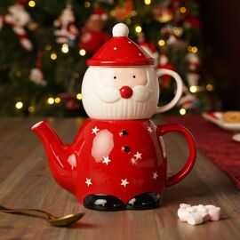 Santa Tea For One Teapot & Mug Set