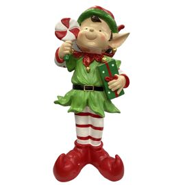Large Elf Figurine With Presents 82cm