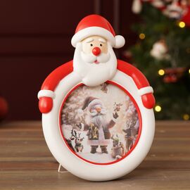 Santa Resin Photo Frame 4" x 4"
