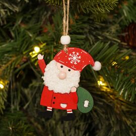 Set of 4 Santa Claus Hanging Decorations