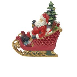 Regal Tidings Santa on Sleigh with LED Light 35.2cm (Includes try me button)