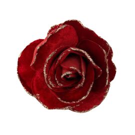 Regal Tidings Red Rose Tree Clip