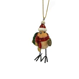 Regal Tidings Resin Robin Hanging Tree Decoration