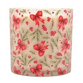 Large Filled Candle - Bow & Fir Forest