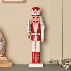 Red Musical Nutcracker 15" with Moving Mouth (Requires 3 x AAA batteries not included) & usb wire