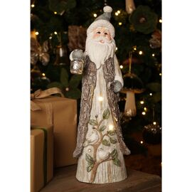 Magnesia Outdoor 3 LED Light Up Santa in Woodland Style