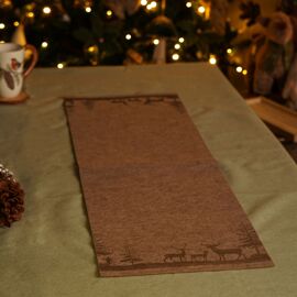 **MULTI 6** Felt Centrepiece Table Runner Natural Colours - 120cm