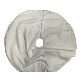 White Faux Fur Christmas Tree Skirt 90cm Diameter