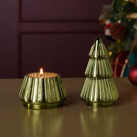 Pine Tree Glass Candle - Medium / Wax 170g 5% Fragrance