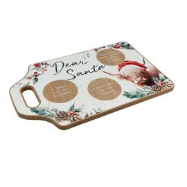 Cottage Collection Christmas Wooden Cookie Tray with Highland Cow - Dear Santa
