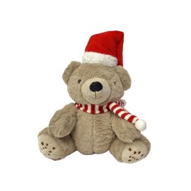 Teddy Bear in Santa Hat Door Stop 30cm