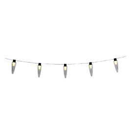 LED Icicle Style String Light 20 Warm White Lights and 5m Black Leading Cable 570cm