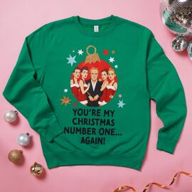 Icons Christmas Green Sweater- You're my Christmas No.1- Small