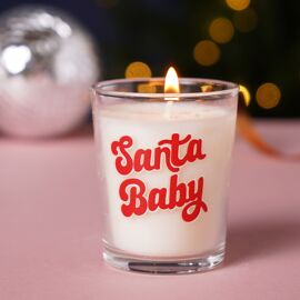 Patch 10cl Clear Votive Candle - Santa Baby