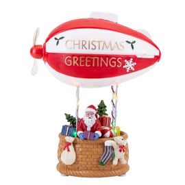 LED Light Up Hot Air Balloon with Rotating Wings 11"