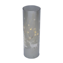 LED Glass Tube with Trees 20cm