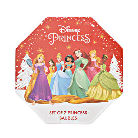 Set of 7 Disney Princess Baubles
