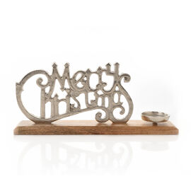 **MULTI 2** Merry Christmas Candle Holder 40cm
