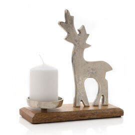 **MULTI 2** Reindeer Candle Holder 23cm