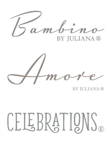 buy our brands bambino, amore by Juliana and celebrations